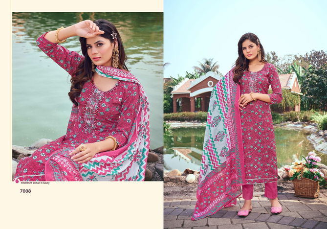 Chand Bibi By Shivang 7001-7008 Cotton Dress Material Catalog